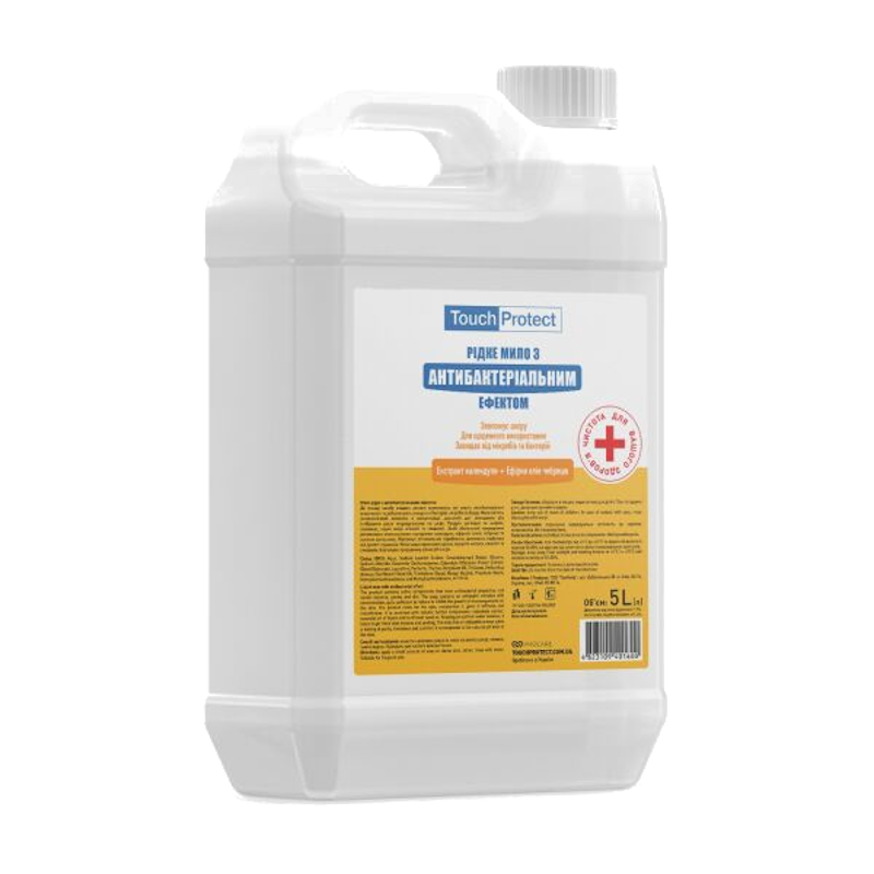 Мило рідке Touch Protect (4823109401600) з антибактеріальним ефектом, 5 л